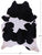 Black & White Natural Cowhide Rug - XX-Large 8' 7"H x 6' 7"W