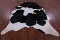 Thumbnail for Black & White Natural Cowhide Rug - XX-Large 8' 7