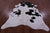 Black & White Natural Cowhide Rug - XX-Large 8' 2"H x 6' 3"W