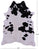 Black & White Natural Cowhide Rug - XX-Large 8' 2"H x 6' 3"W