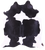 Black & White Natural Cowhide Rug - XX-Large 7' 8"H x 6' 9"W