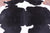 Black & White Natural Cowhide Rug - XX-Large 7' 8"H x 6' 9"W