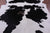 Black & White Natural Cowhide Rug - X-Large 7' 7"H x 6' 5"W