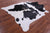 Black & White Natural Cowhide Rug - X-Large 7' 7"H x 6' 5"W