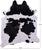 Black & White Natural Cowhide Rug - X-Large 7' 7"H x 6' 5"W