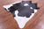 Black & White Natural Cowhide Rug - XX-Large 8' 0"H x 7' 1"W