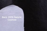 Thumbnail for Black & White Natural Cowhide Rug - XX-Large 8' 0