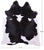 Black & White Natural Cowhide Rug - XX-Large 8' 0"H x 7' 1"W