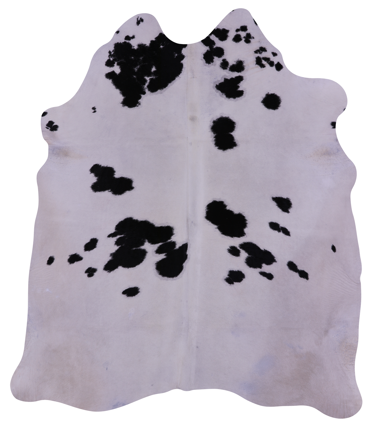 Black & White Natural Cowhide Rug - XX-Large 7' 8"H x 6' 7"W