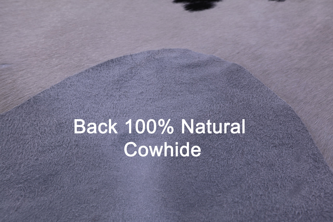 Black & White Natural Cowhide Rug - XX-Large 7' 8"H x 6' 7"W