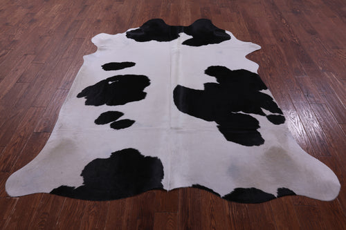 Black & White Natural Cowhide Rug - X-Large 7' 5