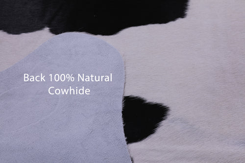 Black & White Natural Cowhide Rug - X-Large 7' 5