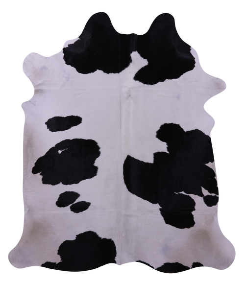 Black & White Natural Cowhide Rug - X-Large 7' 5
