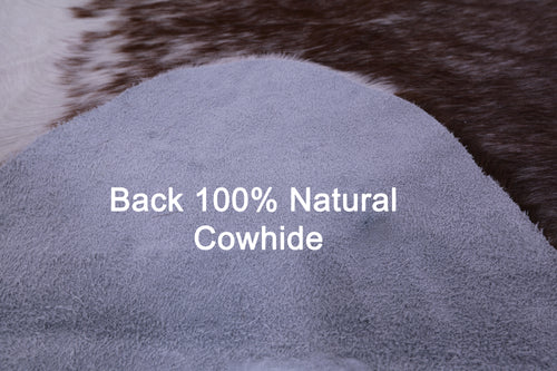 Brown & White Natural Cowhide Rug - XX-Large 8' 0