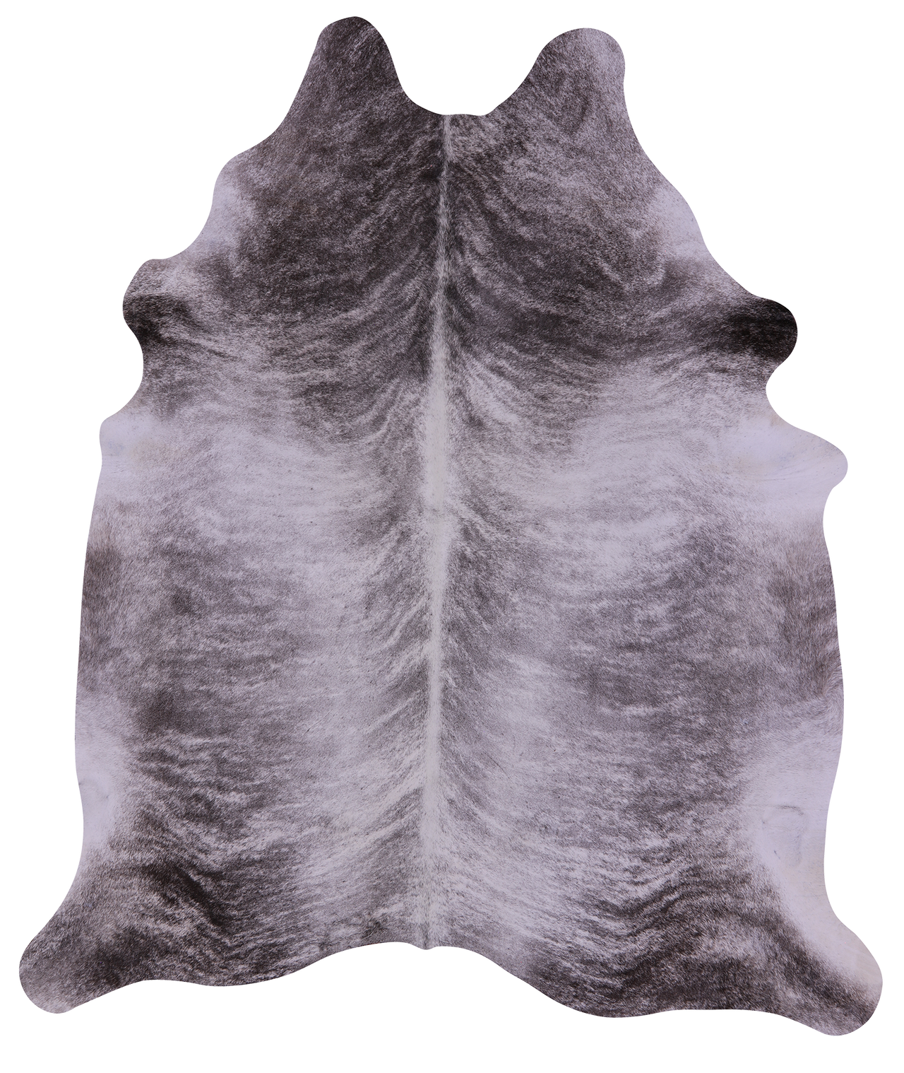 Grey Brindle Natural Cowhide Rug - XX-Large 7' 8"H x 6' 6"W
