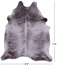 Thumbnail for Grey Brindle Natural Cowhide Rug - XX-Large 7' 8