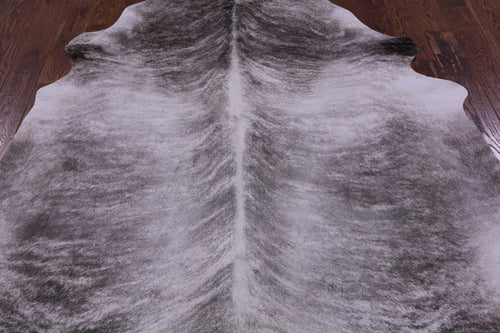 Grey Brindle Natural Cowhide Rug - XX-Large 7' 8