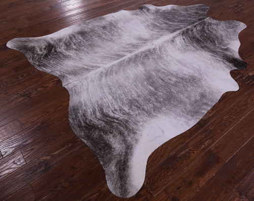 Grey Brindle Natural Cowhide Rug - XX-Large 7' 8