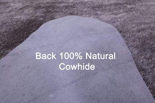 Grey Brindle Natural Cowhide Rug - XX-Large 7' 8