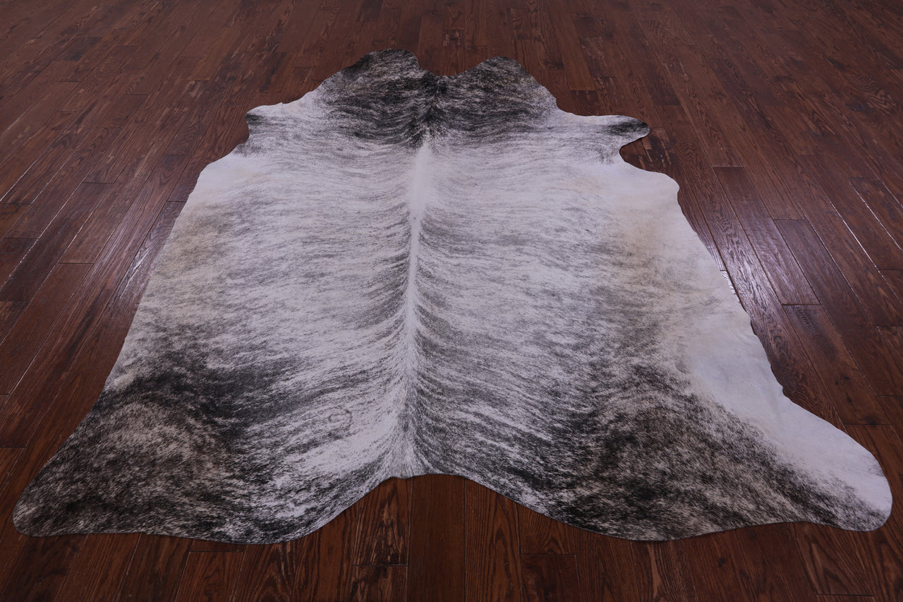 Grey Brindle Natural Cowhide Rug - XX-Large 8' 4"H x 7' 0"W