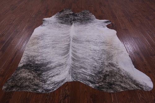 Grey Brindle Natural Cowhide Rug - XX-Large 8' 4