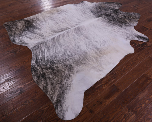 Grey Brindle Natural Cowhide Rug - XX-Large 8' 4