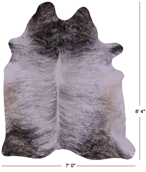 Grey Brindle Natural Cowhide Rug - XX-Large 8' 4