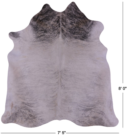 Grey Brindle Natural Cowhide Rug - XX-Large 8' 0
