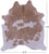 Brown & White Natural Cowhide Rug - X-Large 7' 0"H x 6' 2"W