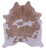 Brown & White Natural Cowhide Rug - X-Large 7' 0"H x 6' 2"W