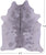 Grey & White Natural Cowhide Rug - X-Large 7' 6"H x 6' 3"W