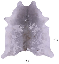 Thumbnail for Grey & White Natural Cowhide Rug - XX-Large 7' 10