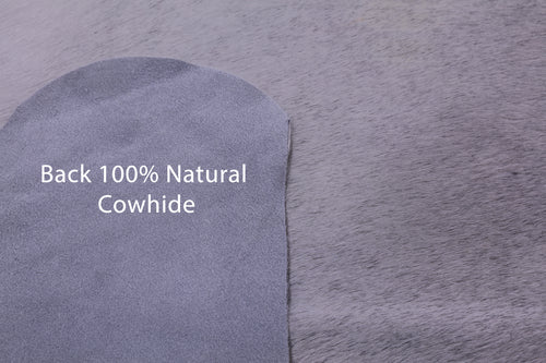 Grey Natural Cowhide Rug - X-Large 7' 3