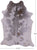 Grey & White Natural Cowhide Rug - XX-Large 8' 0"H x 5' 10"W