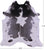 Grey & White Natural Cowhide Rug - X-Large 7' 3"H x 6' 8"W
