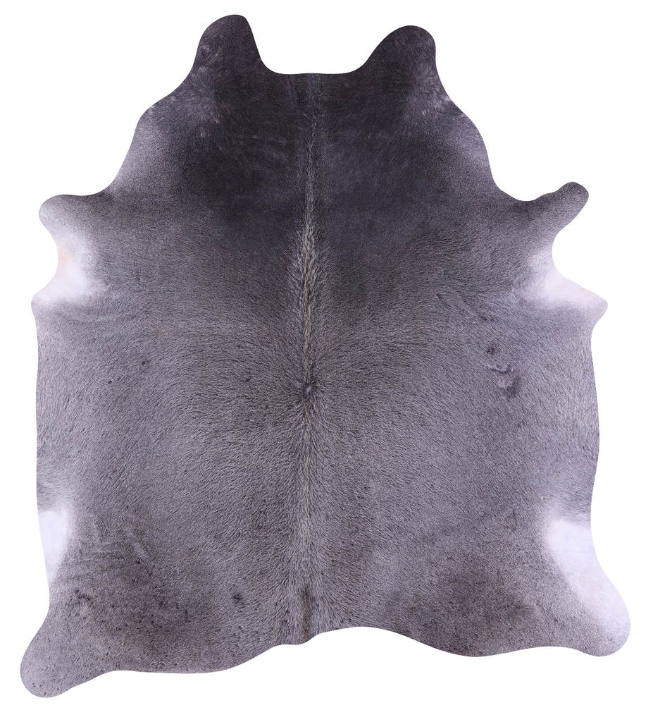 Grey Natural Cowhide Rug - Large 6' 10"H x 6' 2"W