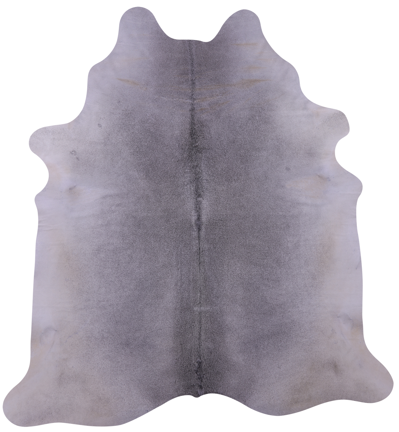 Grey Natural Cowhide Rug - X-Large 7' 2"H x 6' 8"W