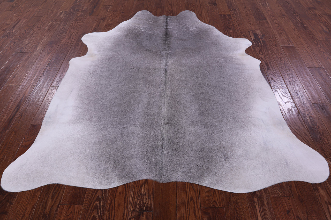 Grey Natural Cowhide Rug - X-Large 7' 1"H x 6' 5"W