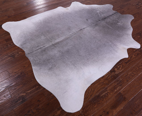 Grey Natural Cowhide Rug - X-Large 7' 1