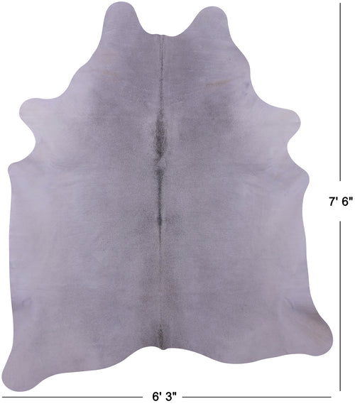 Grey Natural Cowhide Rug - X-Large 7' 6