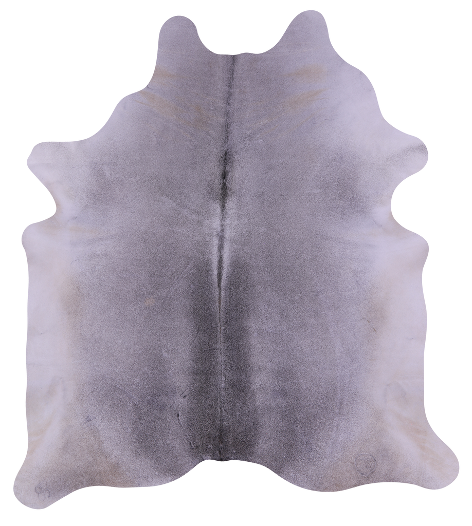 Grey Natural Cowhide Rug - XX-Large 8' 0"H x 7' 1"W