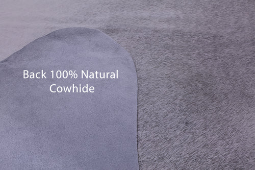 Grey Natural Cowhide Rug - X-Large 7' 2