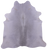Grey Natural Cowhide Rug - X-Large 7' 2"H x 6' 8"W