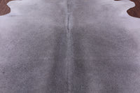 Thumbnail for Grey Natural Cowhide Rug - X-Large 7' 2