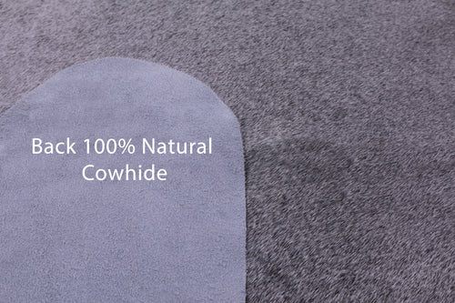 Grey Natural Cowhide Rug - X-Large 7' 2