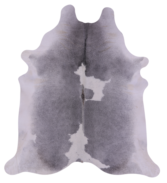 Grey & White Natural Cowhide Rug