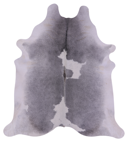 Grey & White Natural Cowhide Rug