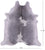 Grey & White Natural Cowhide Rug - XX-Large 7' 10"H x 7' 0"W