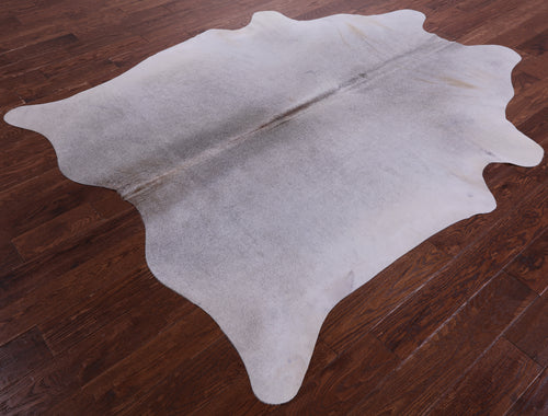 Grey Natural Cowhide Rug - X-Large 7' 3