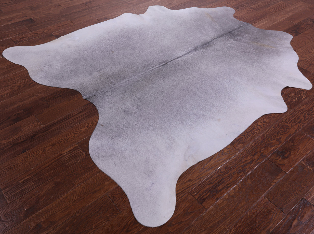 Grey Natural Cowhide Rug - X-Large 7' 0"H x 6' 5"W